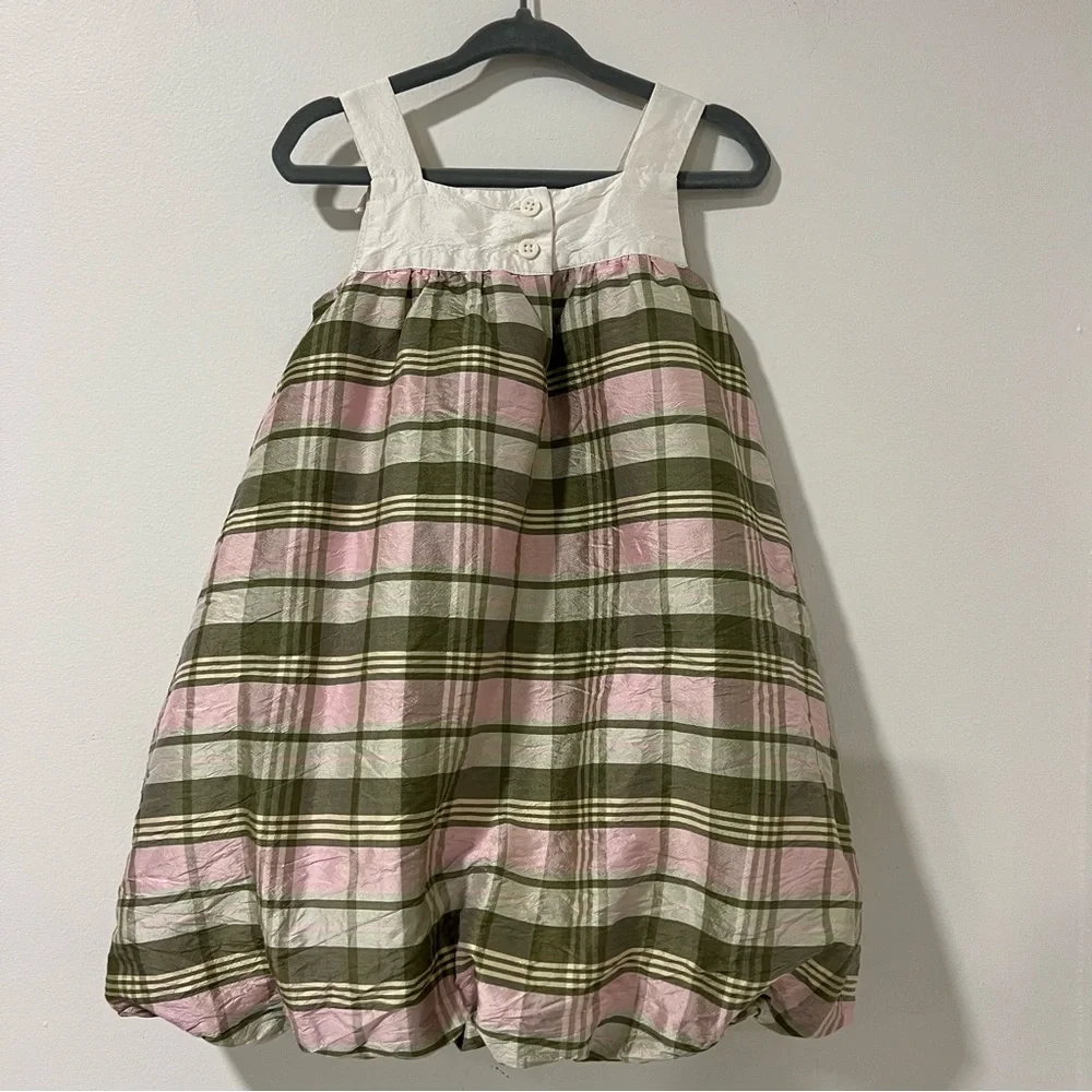 Janie and Jack Silk tartan special occasions bubble dress